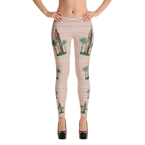 Cathedral & Palm Tree Leggings