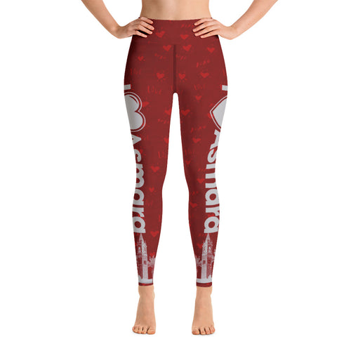 iLove Asmara Yoga Leggings Deep Red