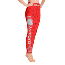 Load image into Gallery viewer, Yoga Leggings - Red Love