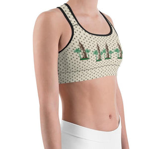 Sports bra - Asmara Cathedral & Palm Tree - Hearts