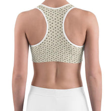 Load image into Gallery viewer, Sports bra - Asmara Cathedral &amp; Palm Tree - Hearts