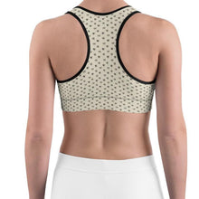 Load image into Gallery viewer, Sports bra - Asmara Cathedral &amp; Palm Tree - Hearts