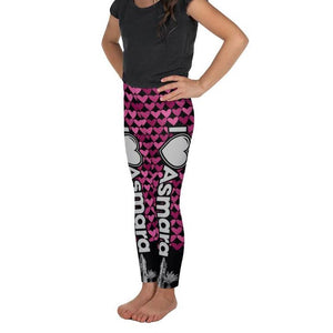 Kid's Leggings - iLoveAsmara Pink Hearts