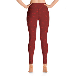 iLove Asmara Yoga Leggings Deep Red