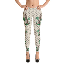 Load image into Gallery viewer, Leggings - Asmara Cathedral &amp; Palm Trees - Hearts