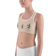 Load image into Gallery viewer, Sports bra - Asmara Cathedral &amp; Palm Trees