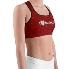 Load image into Gallery viewer, Sports bra - iLoveAsmara - Deep Red