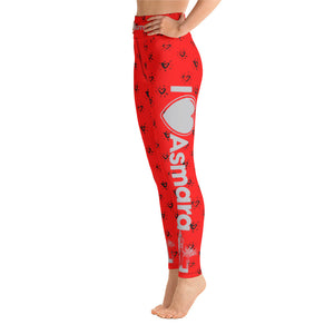 Yoga Leggings - Red Love